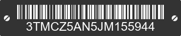 2018 TOYOTA Tacoma 3TMCZ5AN5JM155944 VIN decoded