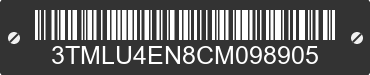 2012 TOYOTA Tacoma 3TMLU4EN8CM098905 VIN decoded