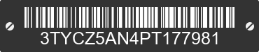 2023 TOYOTA Tacoma 3TYCZ5AN4PT177981 VIN decoded