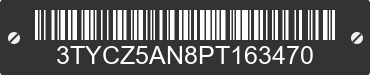 2023 TOYOTA Tacoma 3TYCZ5AN8PT163470 VIN decoded