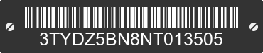 2022 TOYOTA Tacoma 3TYDZ5BN8NT013505 VIN decoded