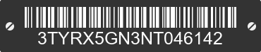 2022 TOYOTA Tacoma 3TYRX5GN3NT046142 VIN decoded