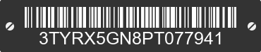 2023 TOYOTA Tacoma 3TYRX5GN8PT077941 VIN decoded