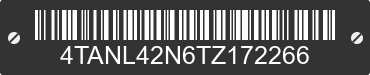 1996 TOYOTA Tacoma 4TANL42N6TZ172266 VIN decoded