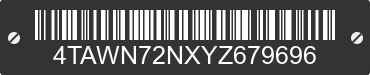 2000 TOYOTA Tacoma 4TAWN72NXYZ679696 VIN decoded
