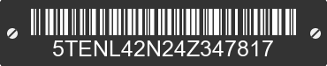 2004 TOYOTA Tacoma 5TENL42N24Z347817 VIN decoded