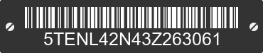 2003 TOYOTA Tacoma 5TENL42N43Z263061 VIN decoded