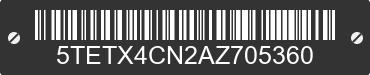 2010 TOYOTA Tacoma 5TETX4CN2AZ705360 VIN decoded