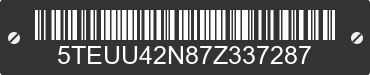 2007 TOYOTA Tacoma 5TEUU42N87Z337287 VIN decoded