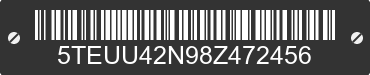 2008 TOYOTA Tacoma 5TEUU42N98Z472456 VIN decoded