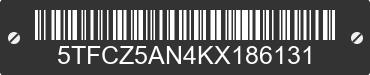 2019 TOYOTA Tacoma 5TFCZ5AN4KX186131 VIN decoded