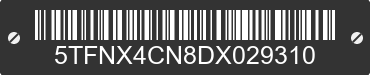 2013 TOYOTA Tacoma 5TFNX4CN8DX029310 VIN decoded