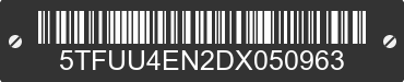 2013 TOYOTA Tacoma 5TFUU4EN2DX050963 VIN decoded