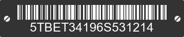 2006 TOYOTA Tundra 5TBET34196S531214 VIN decoded