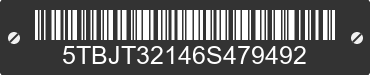 2006 TOYOTA Tundra 5TBJT32146S479492 VIN decoded