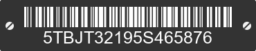 2005 TOYOTA Tundra 5TBJT32195S465876 VIN decoded