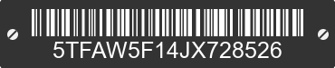 2018 TOYOTA Tundra 5TFAW5F14JX728526 VIN decoded
