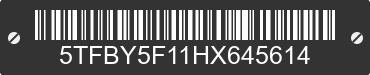 2017 TOYOTA Tundra 5TFBY5F11HX645614 VIN decoded
