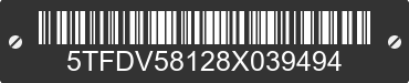 2008 TOYOTA Tundra 5TFDV58128X039494 VIN decoded