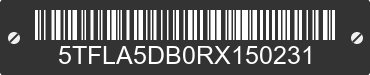 2024 TOYOTA Tundra 5TFLA5DB0RX150231 VIN decoded