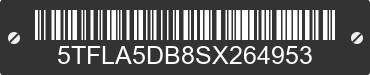 2025 TOYOTA Tundra 5TFLA5DB8SX264953 VIN decoded