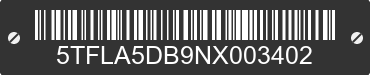 2022 TOYOTA Tundra 5TFLA5DB9NX003402 VIN decoded