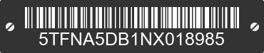 2022 TOYOTA Tundra 5TFNA5DB1NX018985 VIN decoded