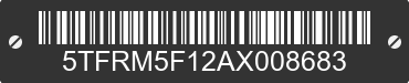 2010 TOYOTA Tundra 5TFRM5F12AX008683 VIN decoded