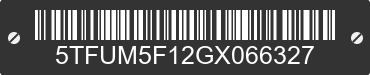 2016 TOYOTA Tundra 5TFUM5F12GX066327 VIN decoded
