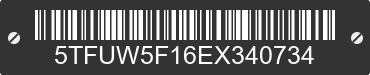 2014 TOYOTA Tundra 5TFUW5F16EX340734 VIN decoded