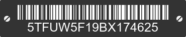 2011 TOYOTA Tundra 5TFUW5F19BX174625 VIN decoded