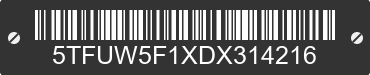 2013 TOYOTA Tundra 5TFUW5F1XDX314216 VIN decoded