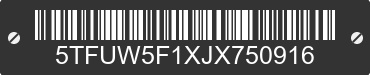 2018 TOYOTA Tundra 5TFUW5F1XJX750916 VIN decoded