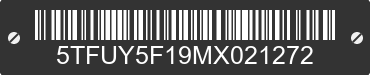 2021 TOYOTA Tundra 5TFUY5F19MX021272 VIN decoded