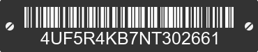2022 TRACKER Tracker 4UF5R4KB7NT302661 VIN decoded