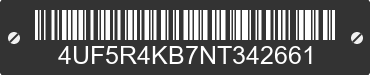 2022 TRACKER Tracker 4UF5R4KB7NT342661 VIN decoded
