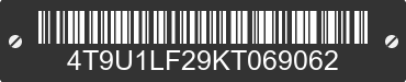 2019 TRAILER MANUFACTURERS OF TOLEDO, LLC TMT OHIO 4T9U1LF29KT069062 VIN decoded