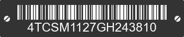 2016 TRITON Triton 4TCSM1127GH243810 VIN decoded