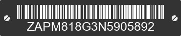 2022 VESPA Primavera / Sprint 150 ZAPM818G3N5905892 VIN decoded