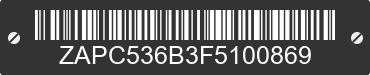 2015 VESPA Primavera / Sprint 50 ZAPC536B3F5100869 VIN decoded