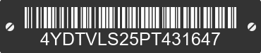 2023 VOLANTE Volante 4YDTVLS25PT431647 VIN decoded