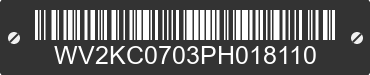 1993 VOLKSWAGEN EuroVan WV2KC0703PH018110 VIN decoded