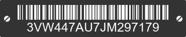 2018 VOLKSWAGEN Golf GTI 3VW447AU7JM297179 VIN decoded