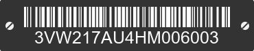 2017 VOLKSWAGEN Golf 3VW217AU4HM006003 VIN decoded