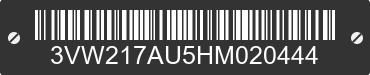 2017 VOLKSWAGEN Golf 3VW217AU5HM020444 VIN decoded