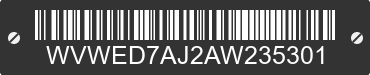 2010 VOLKSWAGEN GTI WVWED7AJ2AW235301 VIN decoded