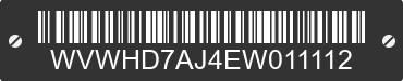 2014 VOLKSWAGEN GTI WVWHD7AJ4EW011112 VIN decoded