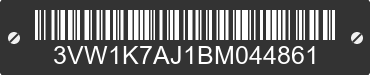 2011 VOLKSWAGEN Jetta 3VW1K7AJ1BM044861 VIN decoded