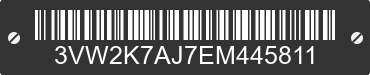 2014 VOLKSWAGEN Jetta 3VW2K7AJ7EM445811 VIN decoded