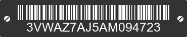 2010 VOLKSWAGEN Jetta 3VWAZ7AJ5AM094723 VIN decoded